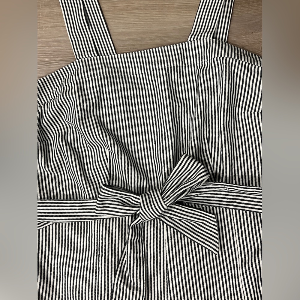 Castaluna Striped Black and White Jumpsuit Womens 14W
